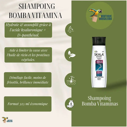 Shampoing SKALA - Bomba Vitaminas 325ml | Hydratation & force