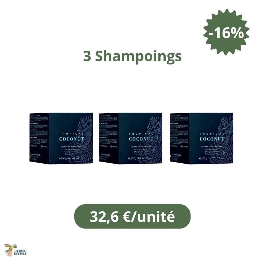 Shampoing en Poudre Tropical Coconut 200 g – Lana Brasiles
