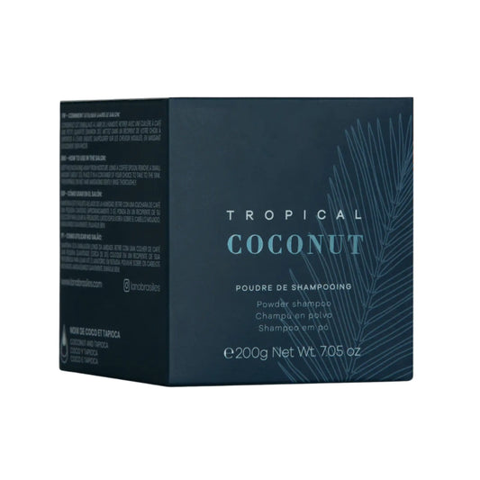 Shampooing en poudre Lana Brasiles Tropical Coconut en pot recyclable de 200g