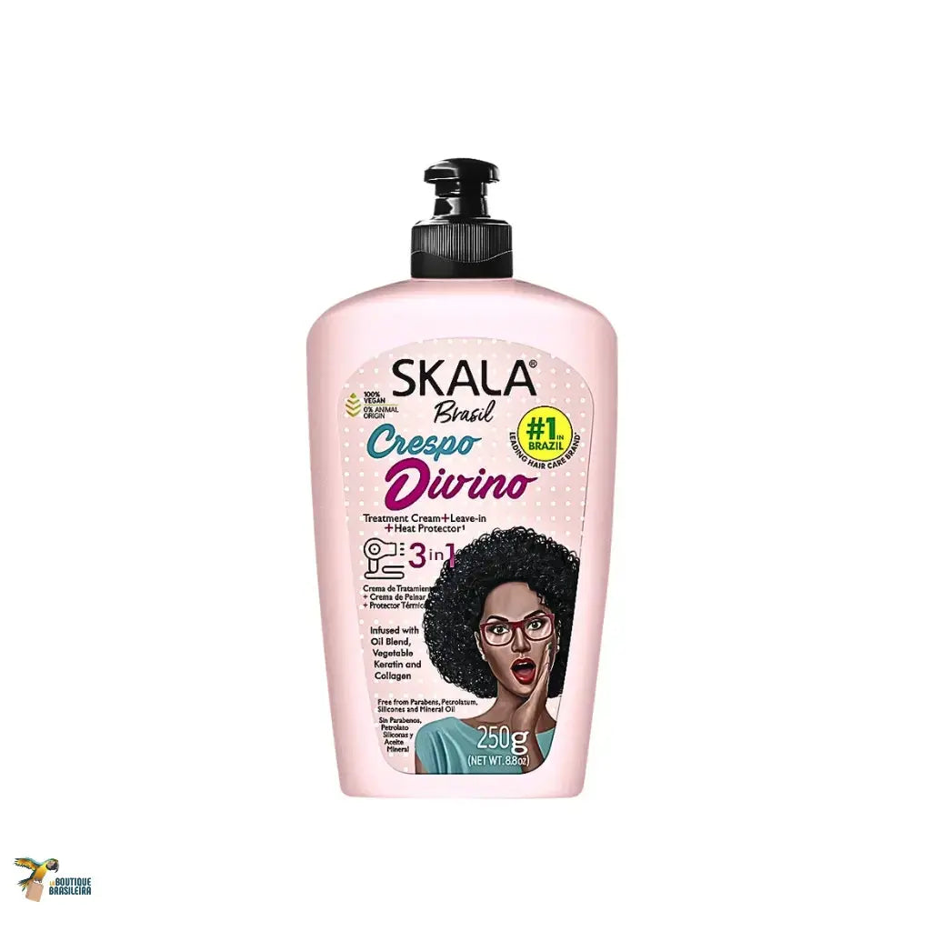 Skala Crespo Divino 3-en-1 – Leave-in vegan cheveux bouclés, crépus