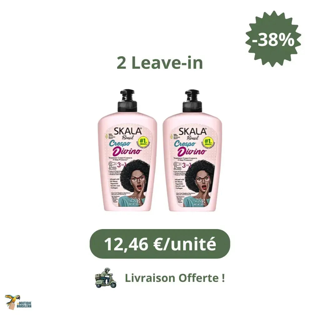 Skala Crespo Divino 3-en-1 – Leave-in vegan cheveux bouclés, crépus