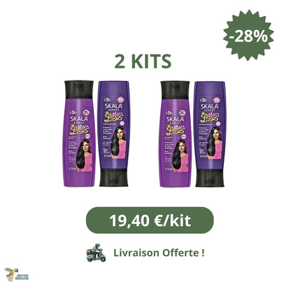 Skala Mais Liso : Shampoing + Après-shampoing Anti-Frizz