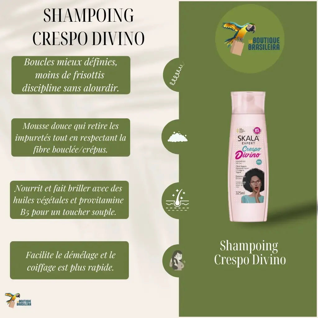 SKALA Shampoing cheveux crépus & bouclés Crespo Divino 325 ml