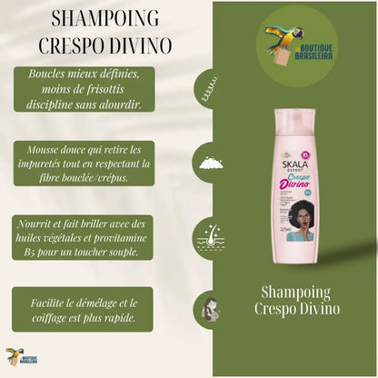 SKALA Shampoing cheveux crépus & bouclés Crespo Divino 325 ml