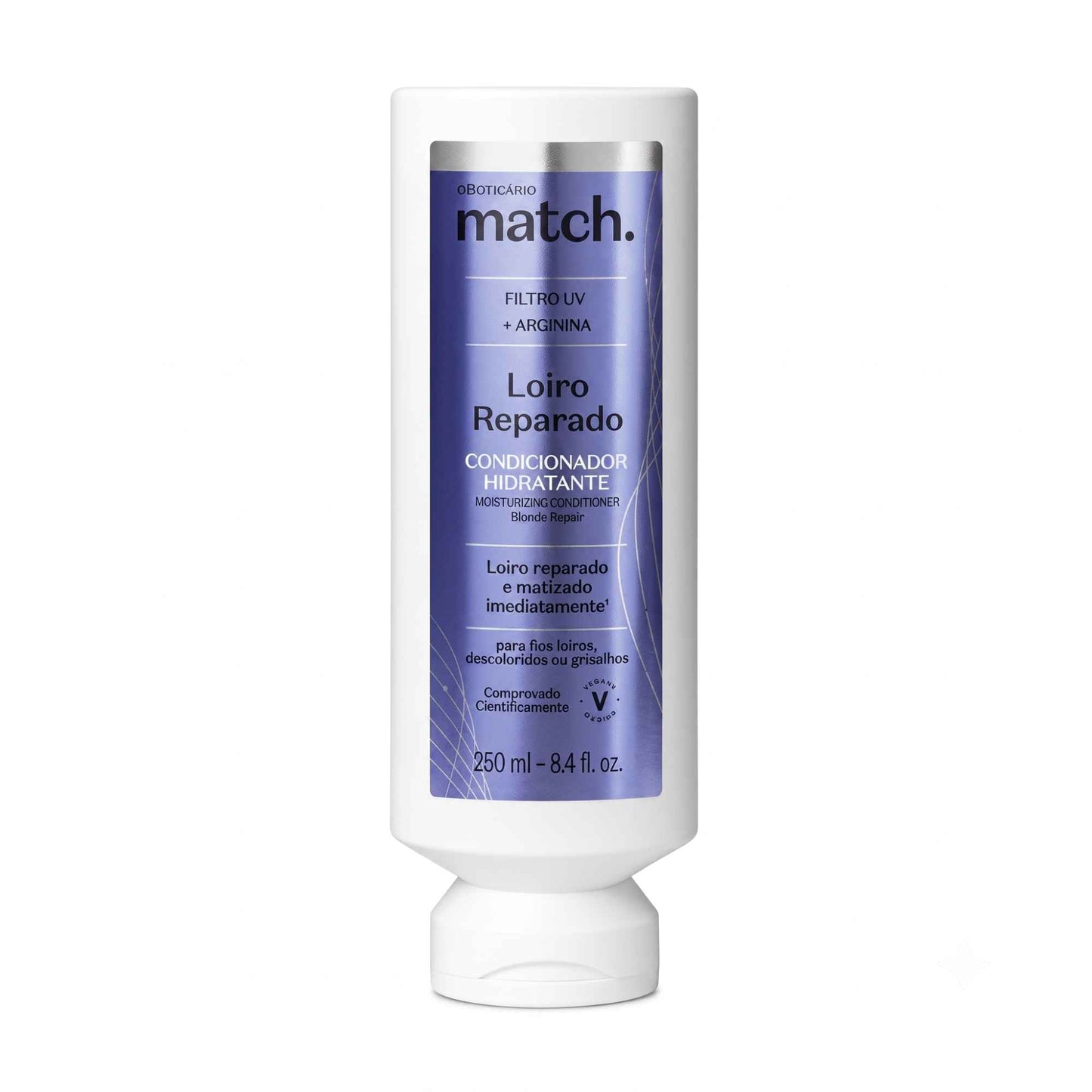 Après-shampoing déjaunisseur Match Proteção dos Loiros 280 ml O Boticário