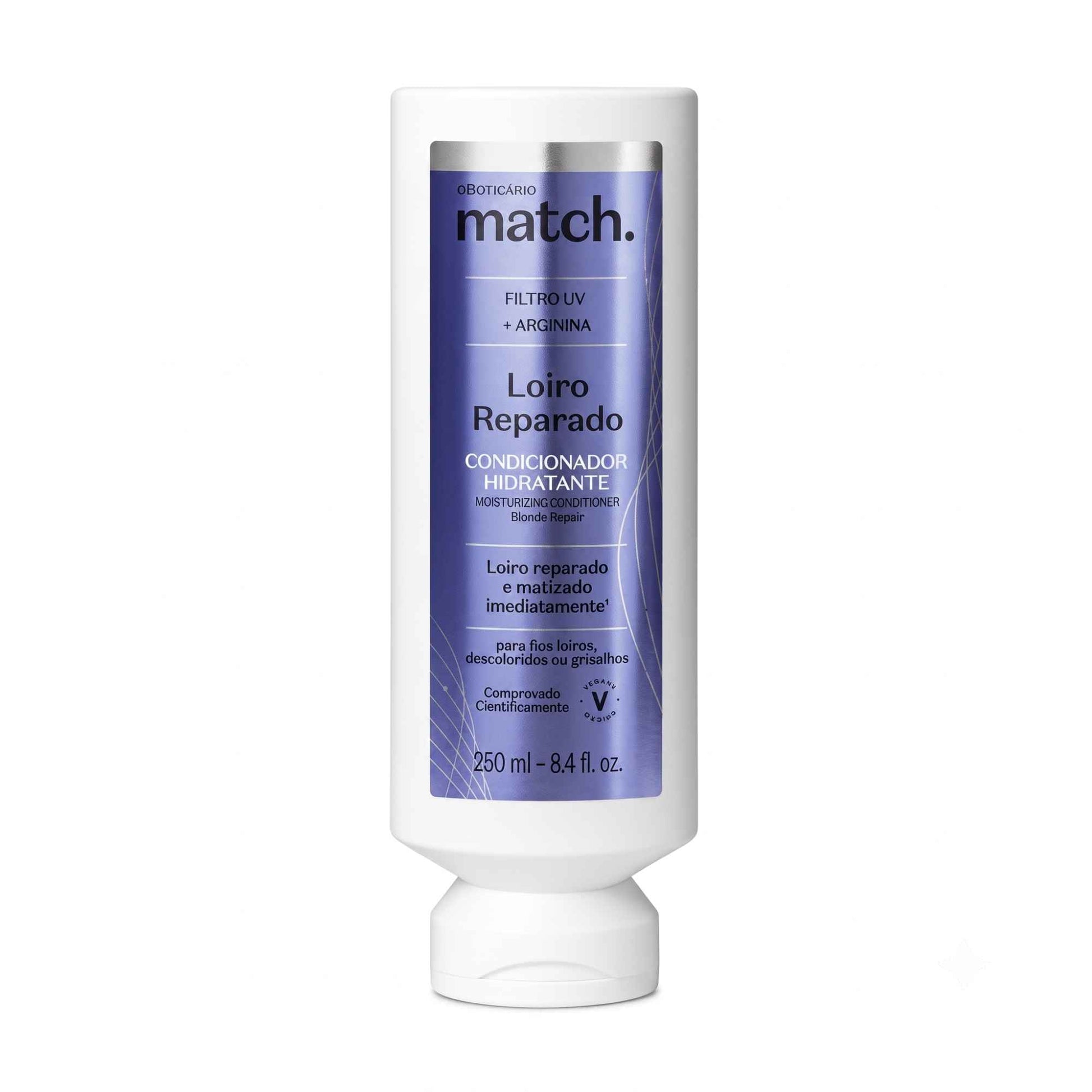 Après-shampoing déjaunisseur Match Proteção dos Loiros 280 ml O Boticário