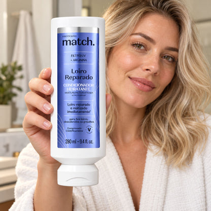 Après-Shampoing Déjaunisseur Match Proteção dos Loiros 280 ml – O Boticário