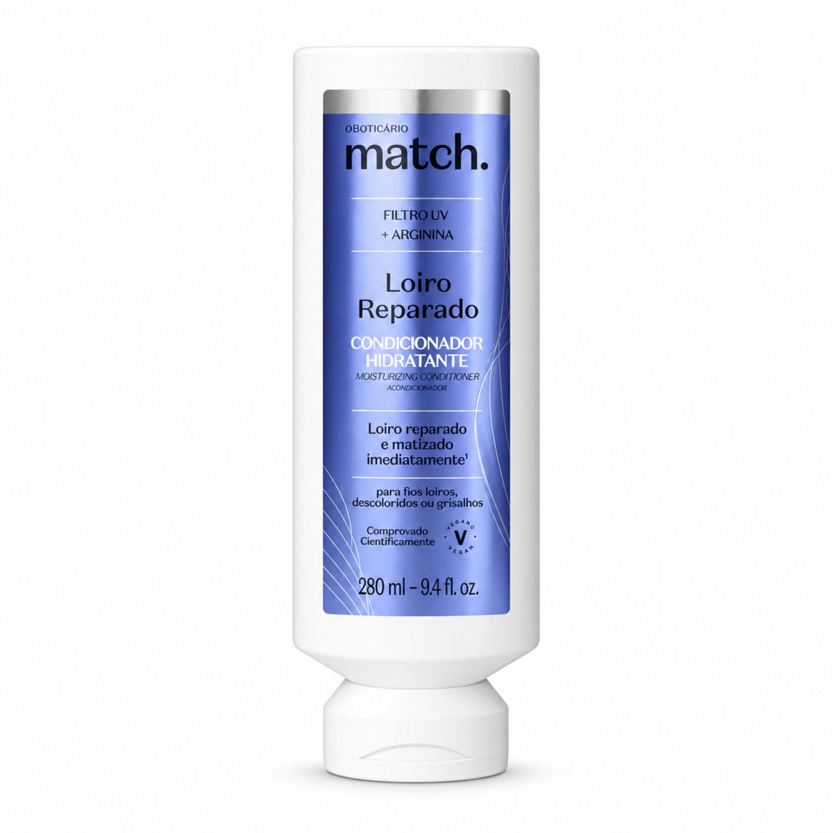 Après-Shampoing Déjaunisseur Match Proteção dos Loiros 280 ml – O Boticário