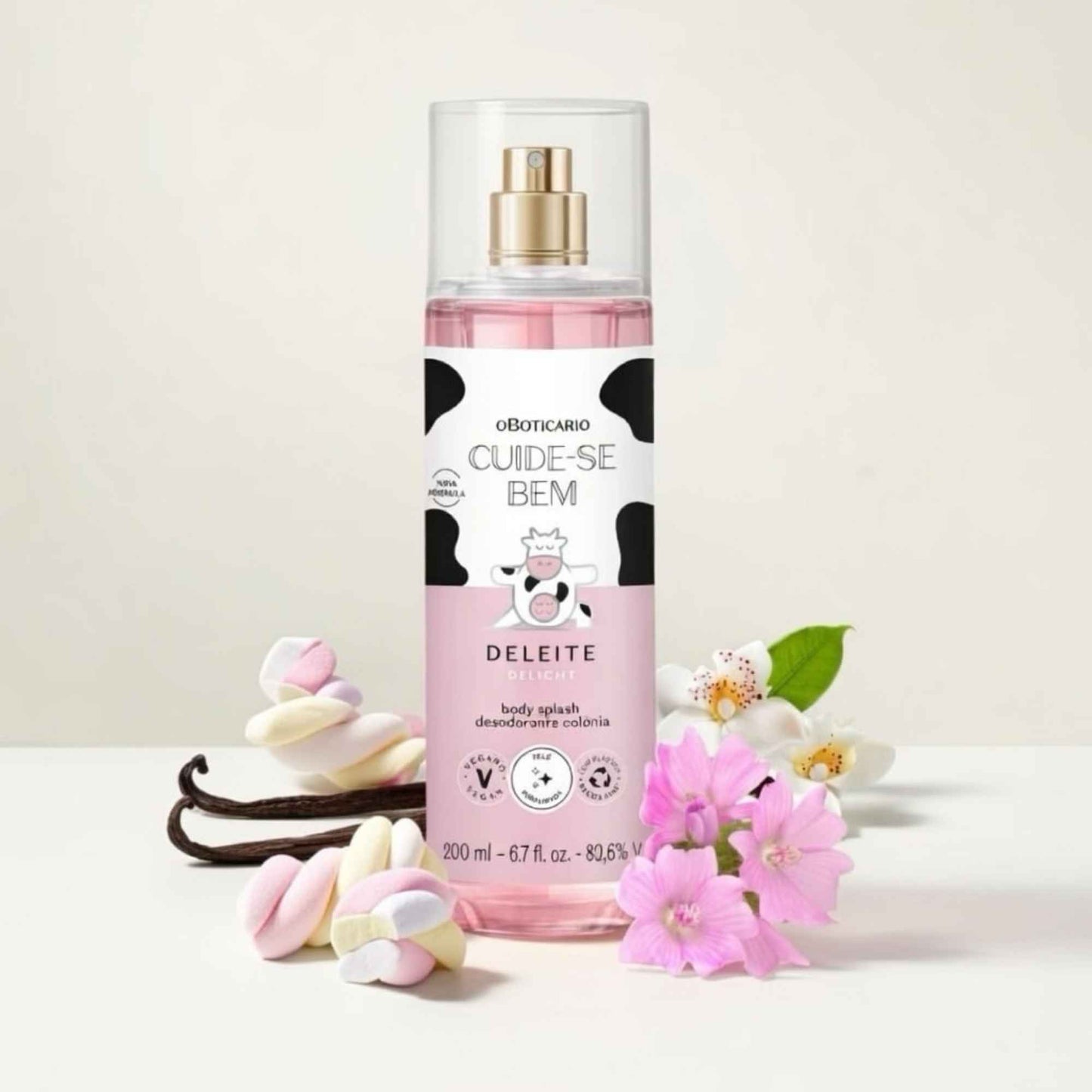 Body Splash Cuide-se Bem Deleite 200 ml O Boticário — texture