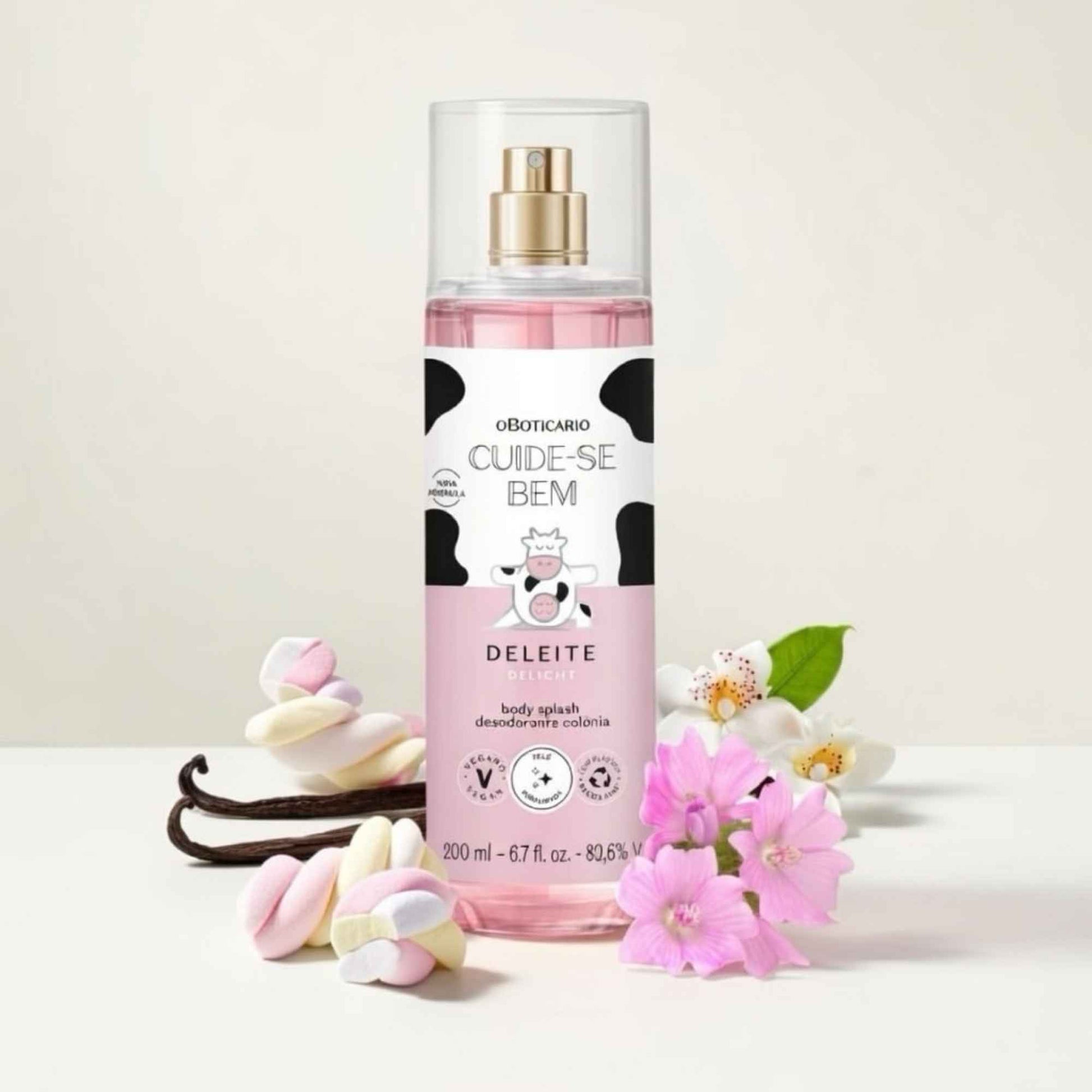 Body Splash Cuide-se Bem Deleite 200 ml O Boticário — texture