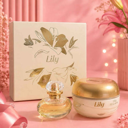 Coffret cadeau Lily O Boticário — visuel d'ambiance