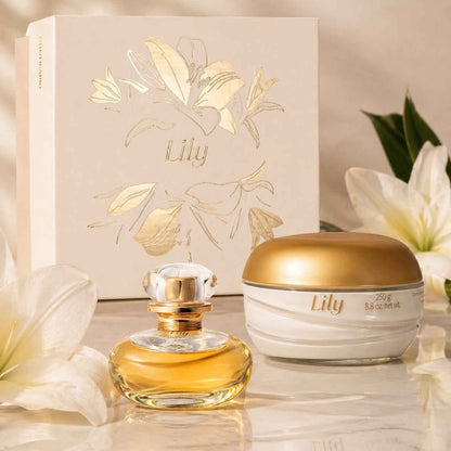 Coffret cadeau Lily O Boticário — détail