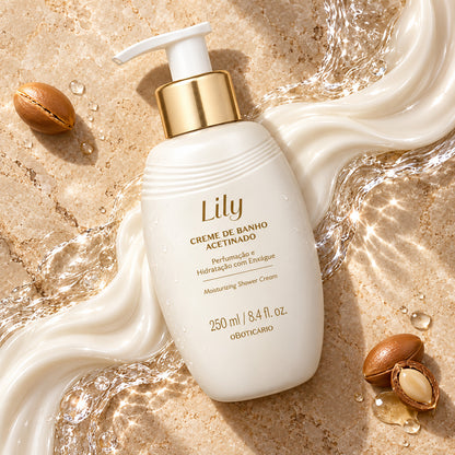 Crème de Douche Satinée Lily 250 ml – O Boticário — photographie d’ambiance 2