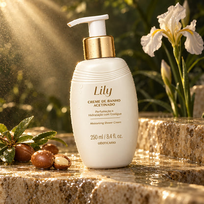 Crème de Douche Satinée Lily 250 ml – O Boticário — photographie d’ambiance 3