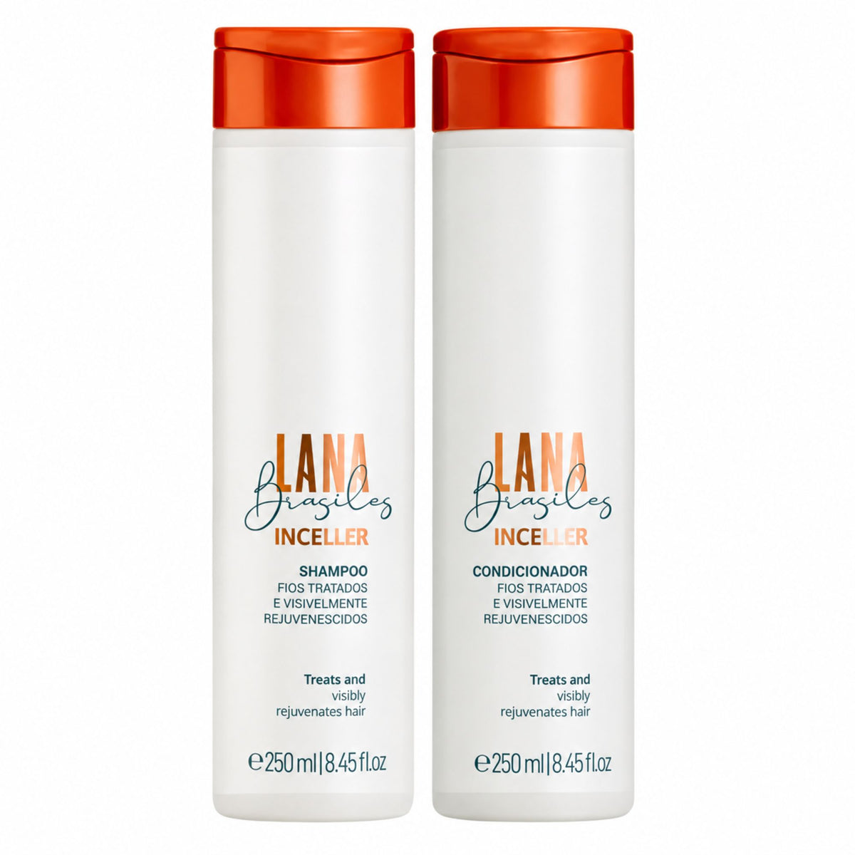 Duo Inceller Lana Brasiles : shampoing et après-shampoing 250 ml