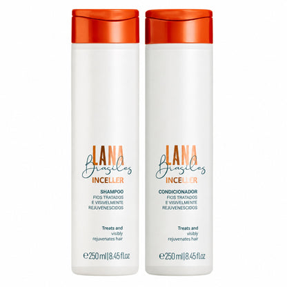 Duo Inceller Lana Brasiles : shampoing et après-shampoing 250 ml