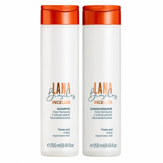Duo Inceller Lana Brasiles : shampoing et après-shampoing 250 ml