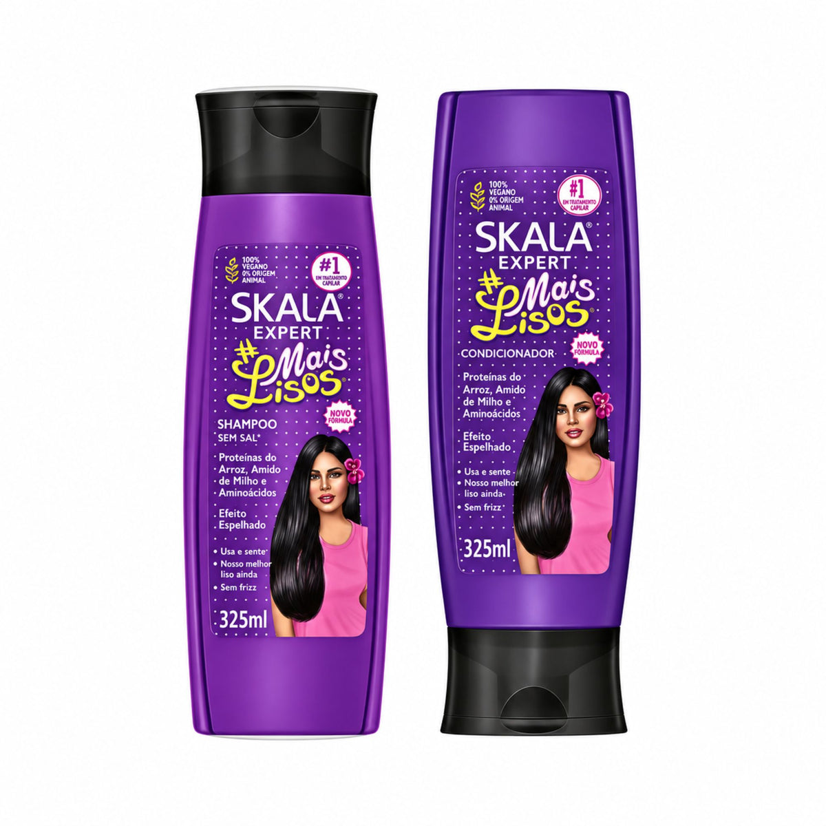 Duo Skala Mais Lisos : shampoing et après-shampoing 325 ml