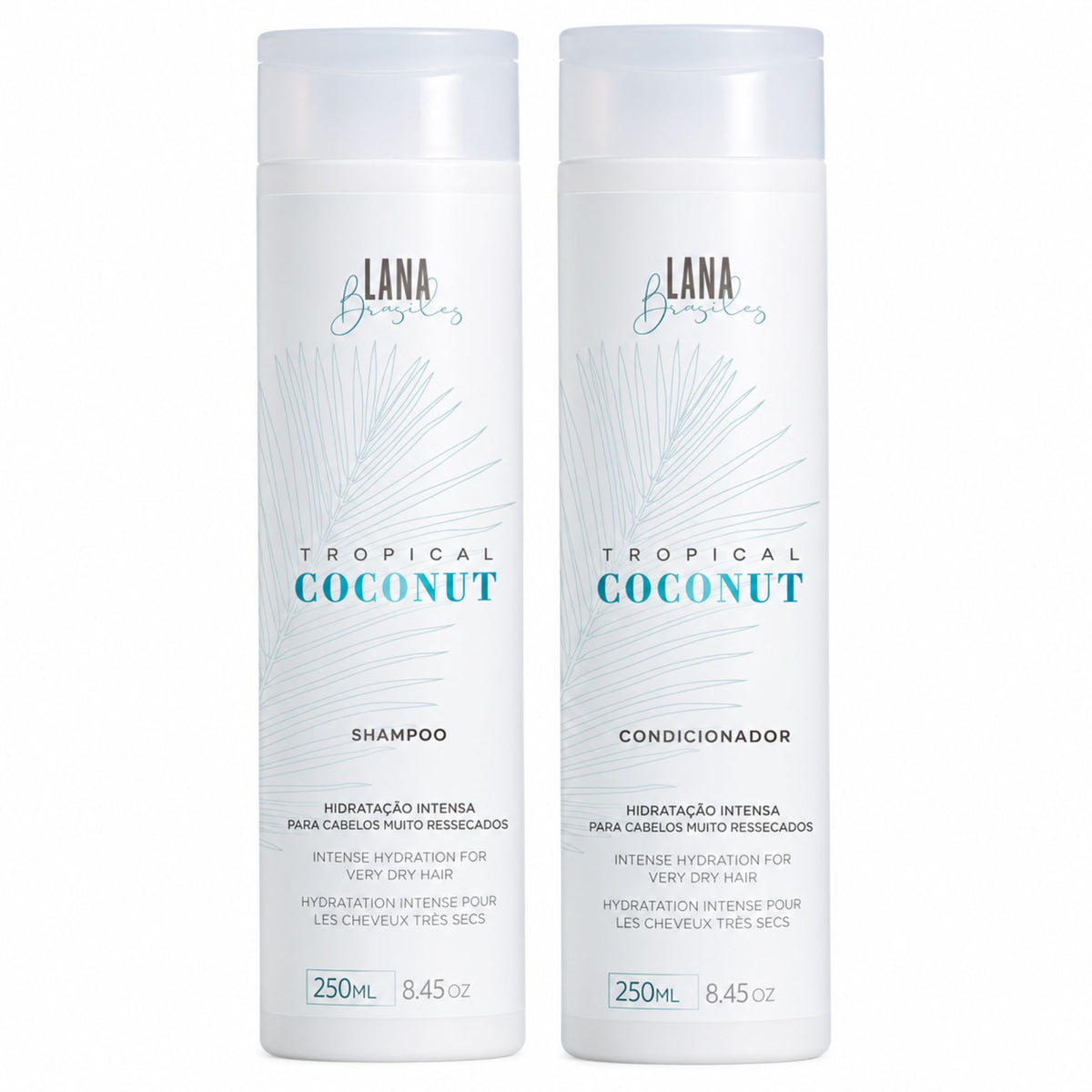 Duo Tropical Coconut Lana Brasiles : shampoing et après-shampoing 250 ml