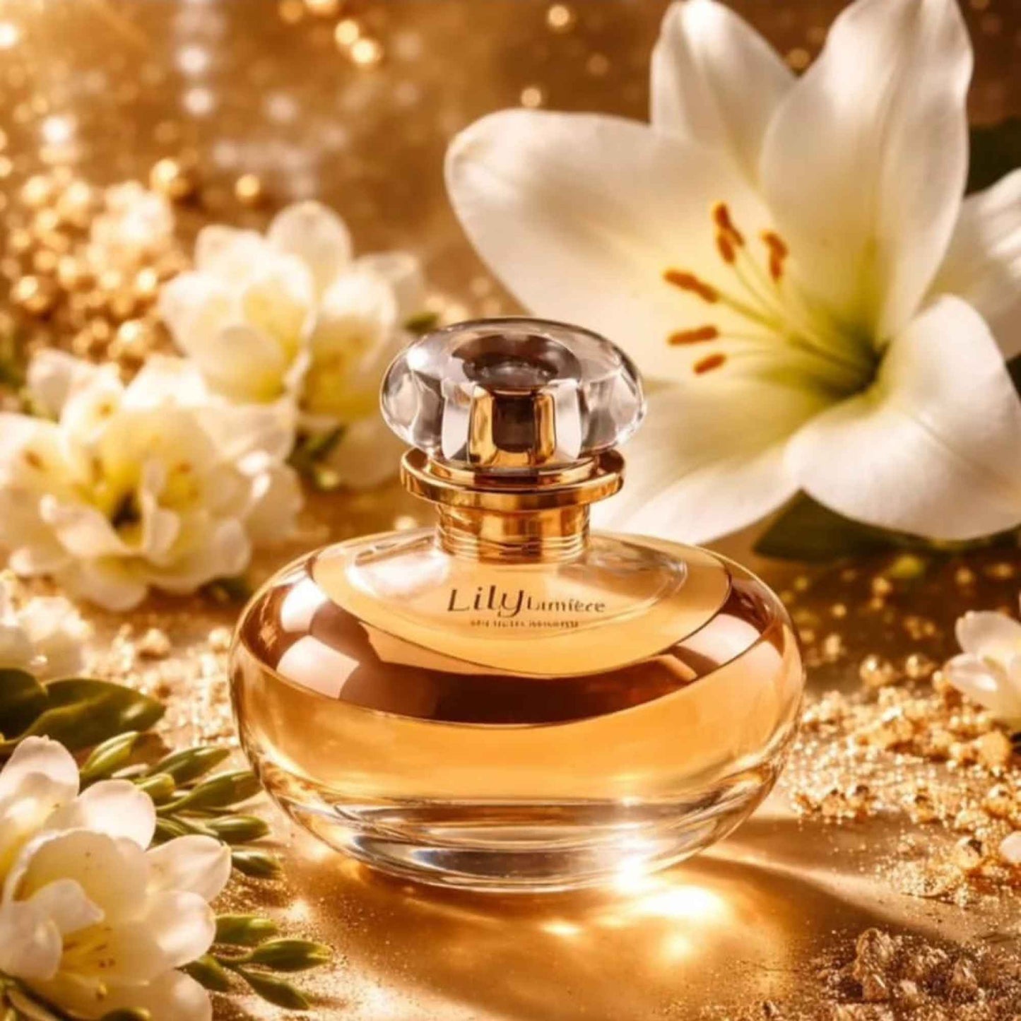 Eau de Parfum Lily Lumière 75 ml O Boticário — détail du bouchon