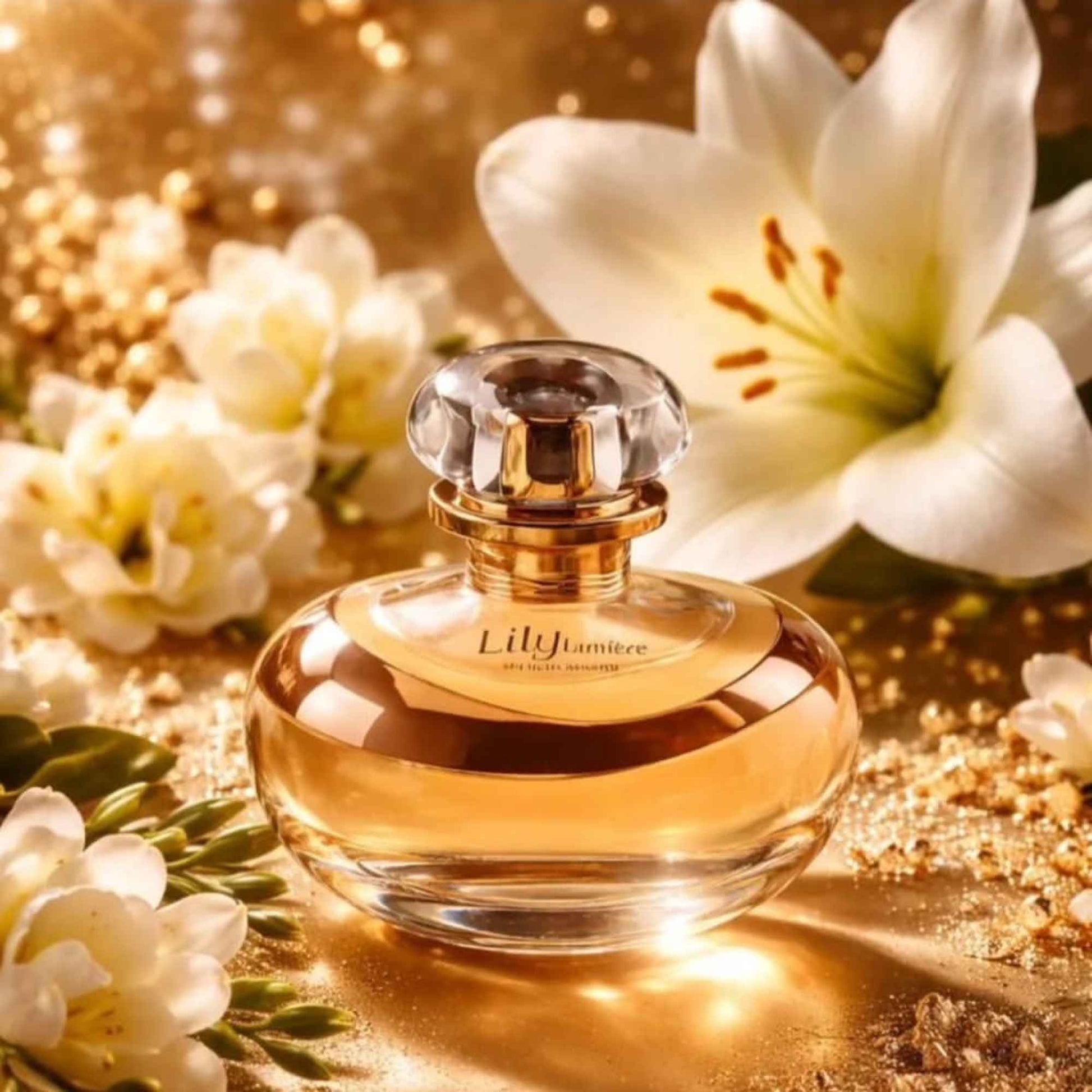 Eau de Parfum Lily Lumière 75 ml O Boticário — détail du bouchon