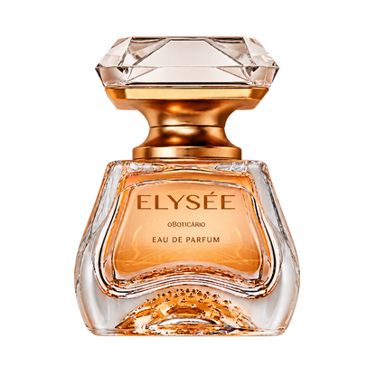Eau de parfum Elysée 50 ml O Boticário – flacon sur fond transparent