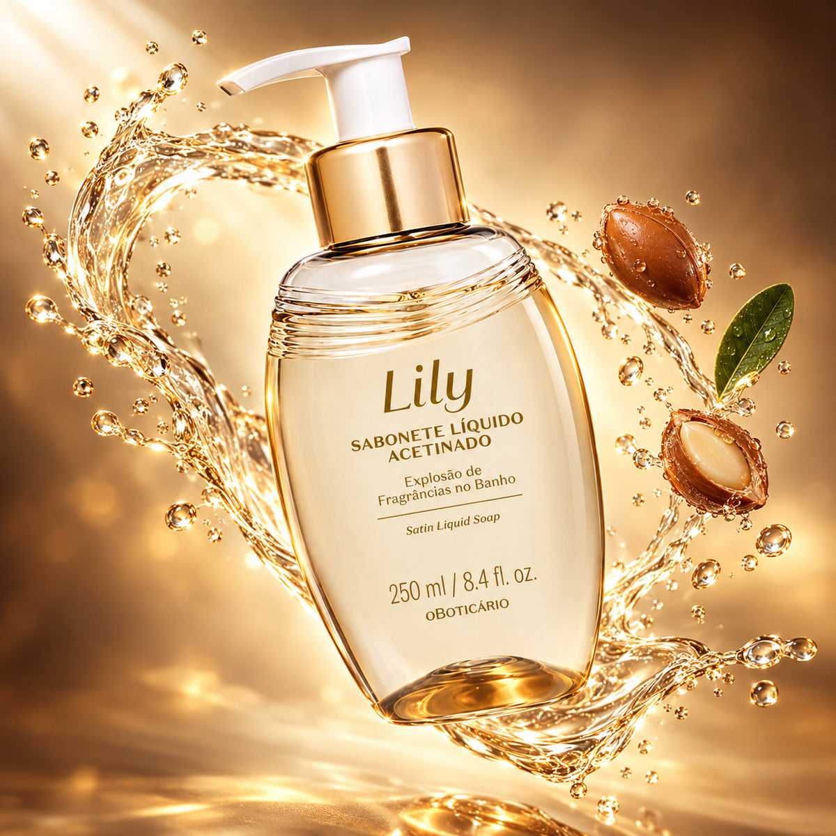 Gel Douche Satiné Lily 250 ml – O Boticário — photographie d’ambiance 3