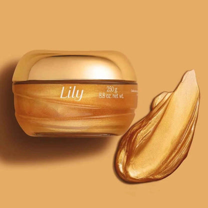 Gel corps illuminateur nacré Lily Glow 250 g O Boticário — visuel d'ambiance