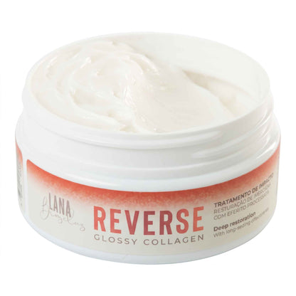 Masque Glossy Reverse ouvert : texture crème onctueuse