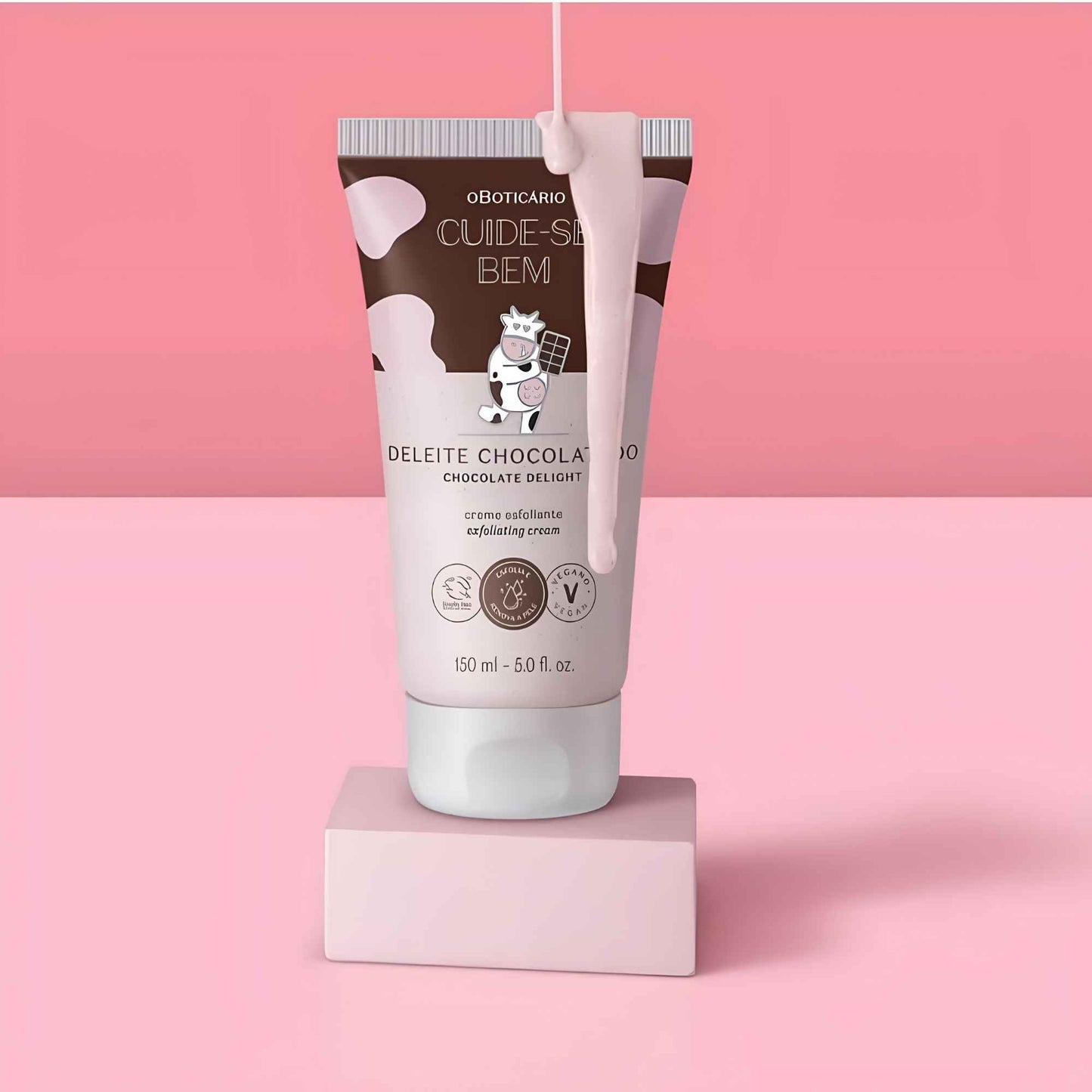 Gommage corps Deleite Chocolatudo 150 ml O Boticário — texture