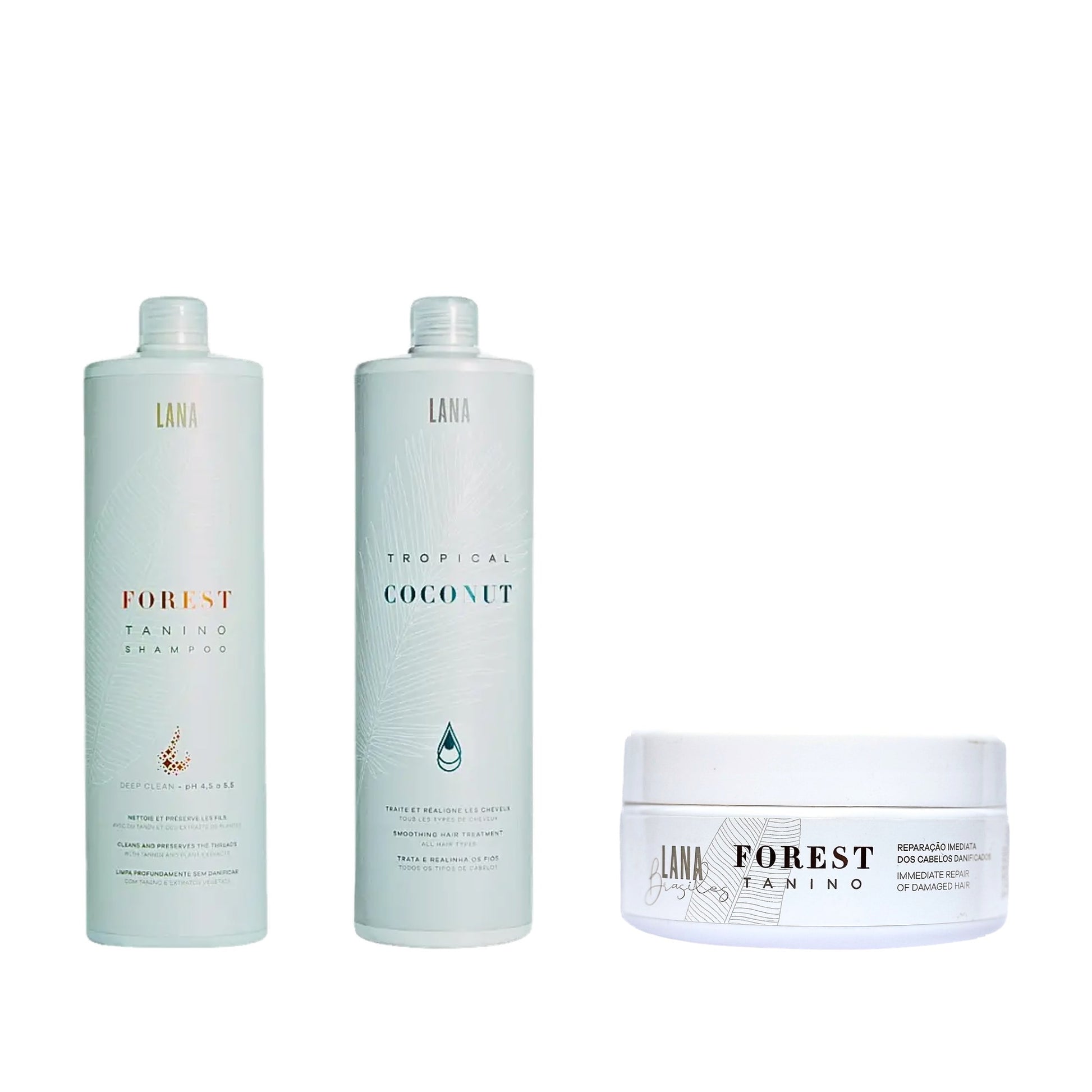 Kit Complet Lissage Pro - lissage Tropical Coconut avec masque Forest Tanino 200g