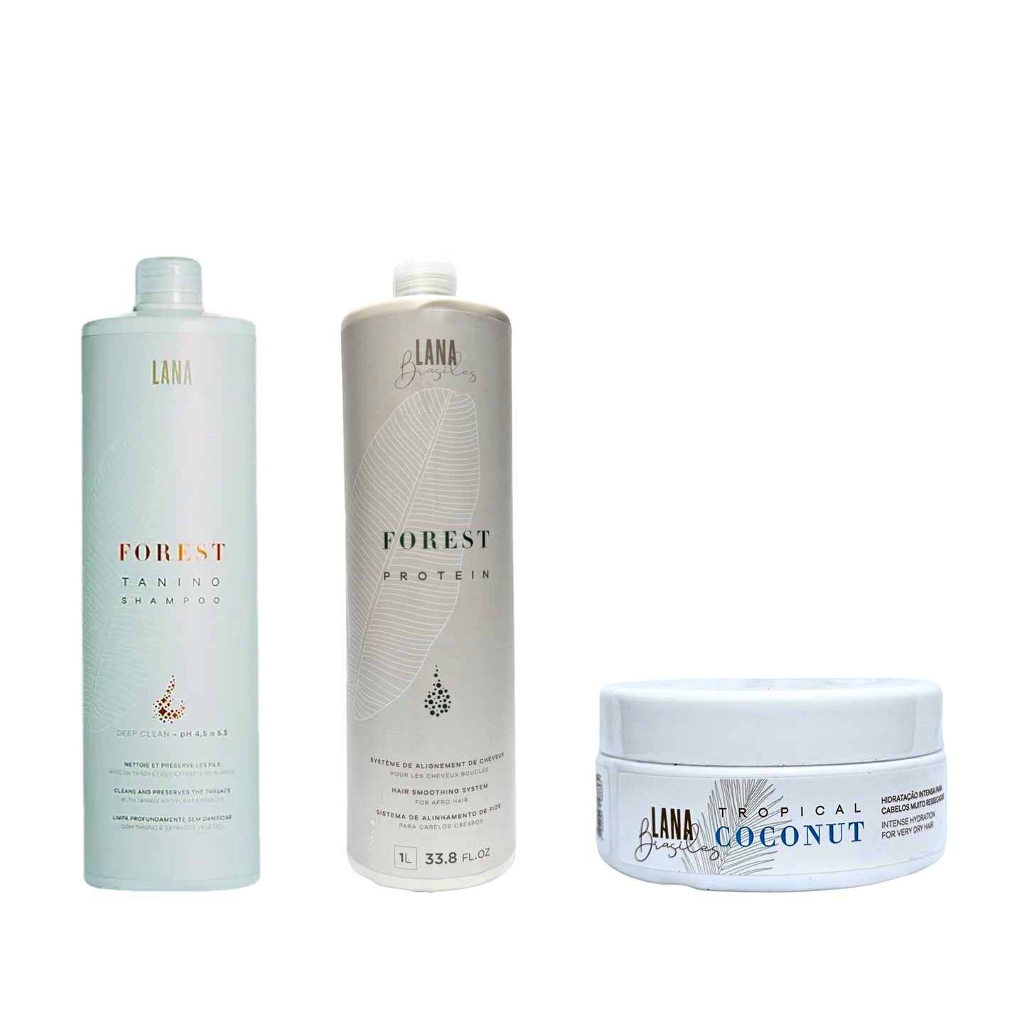 Kit Complet Lissage Pro - lissage Forest Protein avec masque Tropical Coconut 200g
