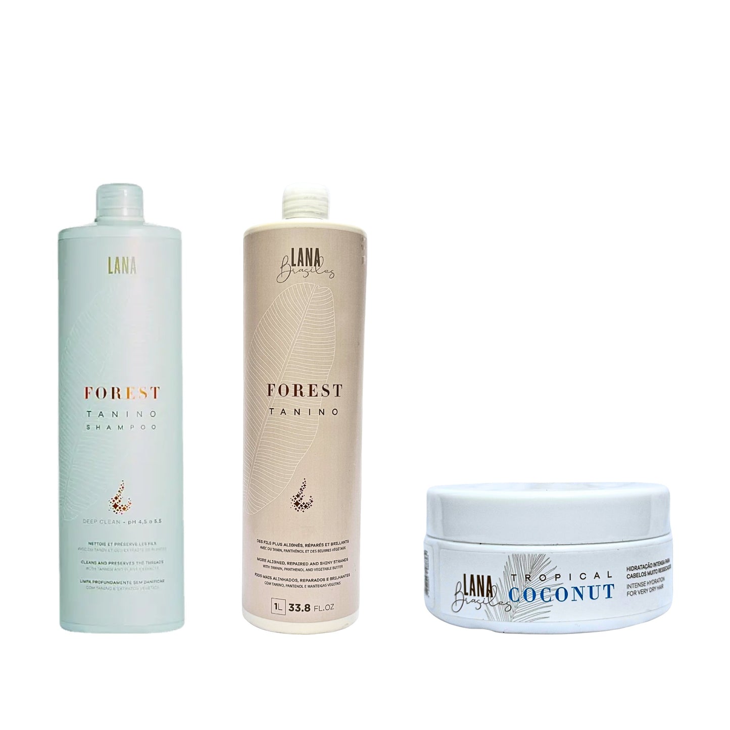 Kit Complet Lissage Pro - lissage Forest Tanino avec masque Tropical Coconut 200g