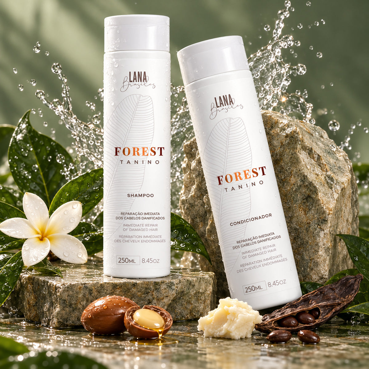 Kit Forest Tanino – Shampooing + Après-shampooing (Lana Brasiles) — photographie d’ambiance 3