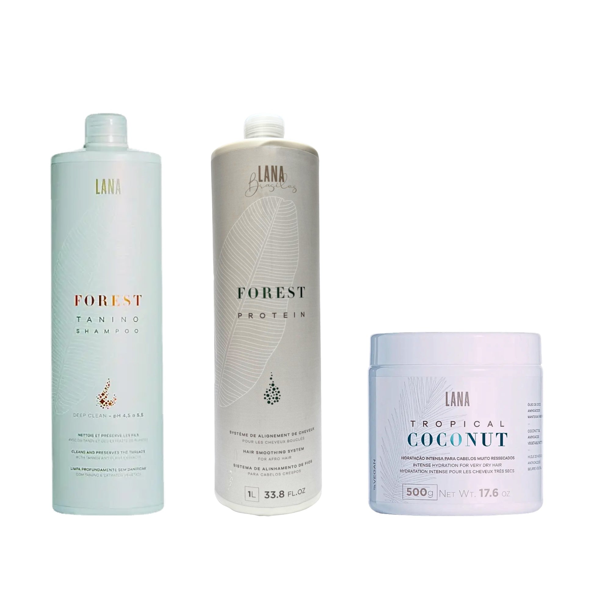 Kit MAX Lissage Pro 500g - lissage Forest Protein avec masque Tropical Coconut 500g