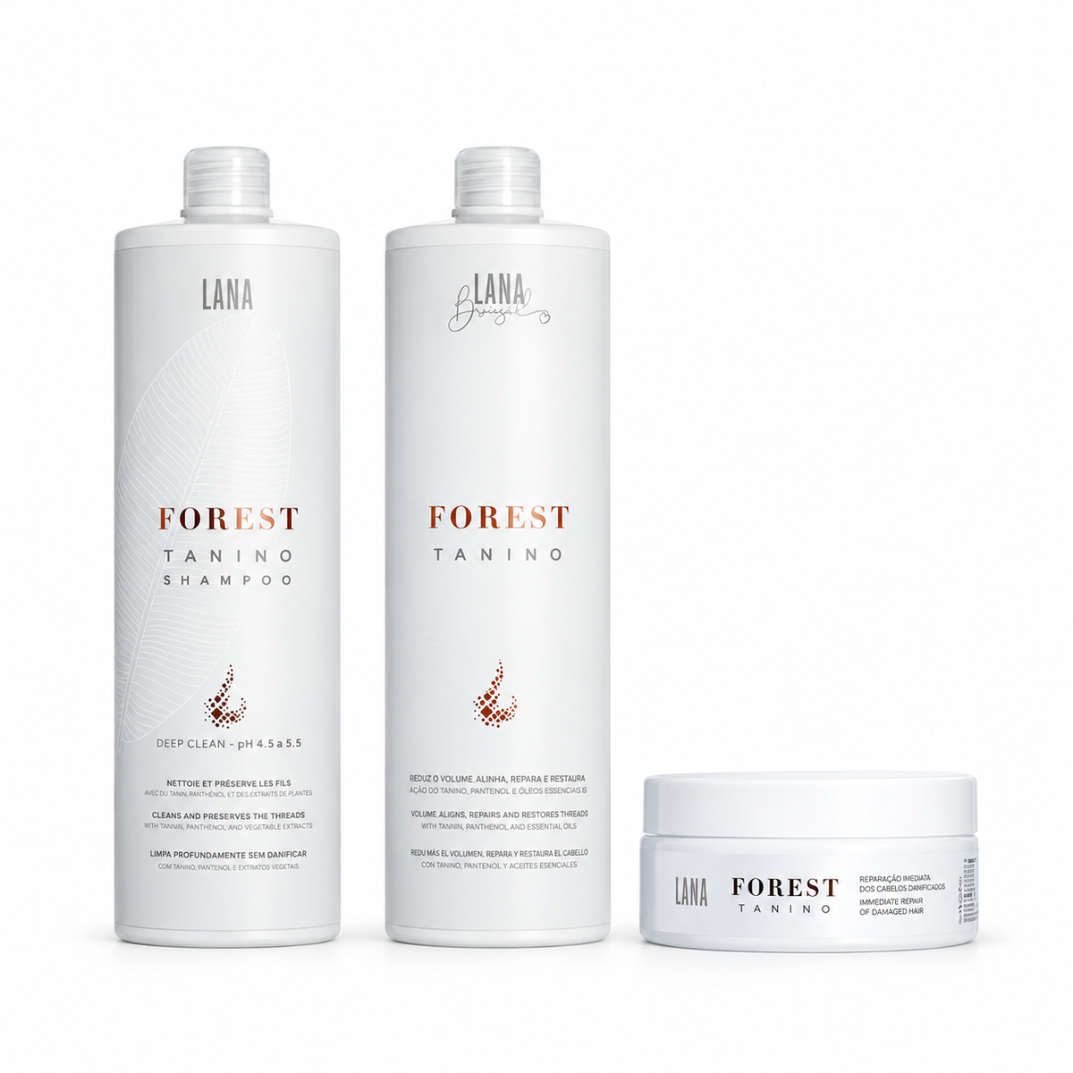 Kit Lissage Brésilien Forest Tanino 1L étapes 1 et 2 + Masque Forest Tanino 200g