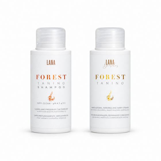 Forest Tanino Brazilian Smoothing Kit 100ml steps 1 and 2
