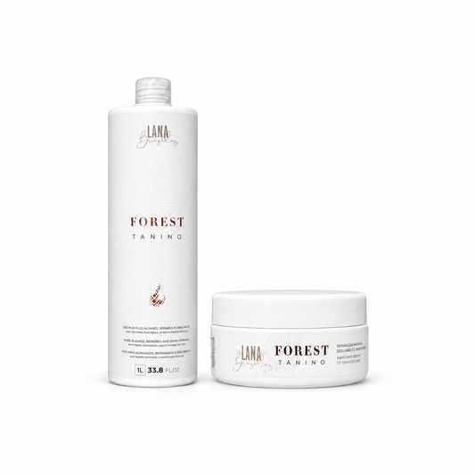 Kit Lissage Brésilien Forest Tanino 1 L et masque réparateur 200 g – Lana Brasiles