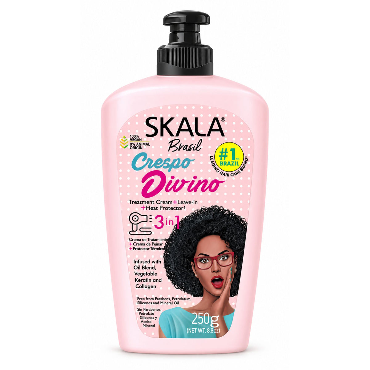 Crème coiffante sans rinçage Skala Crespo Divino 250 g