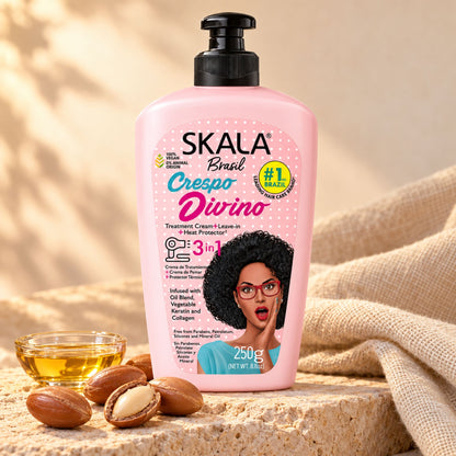 Leave-in 3-en-1 Skala Crespo Divino 250 g – Cheveux bouclés et crépus