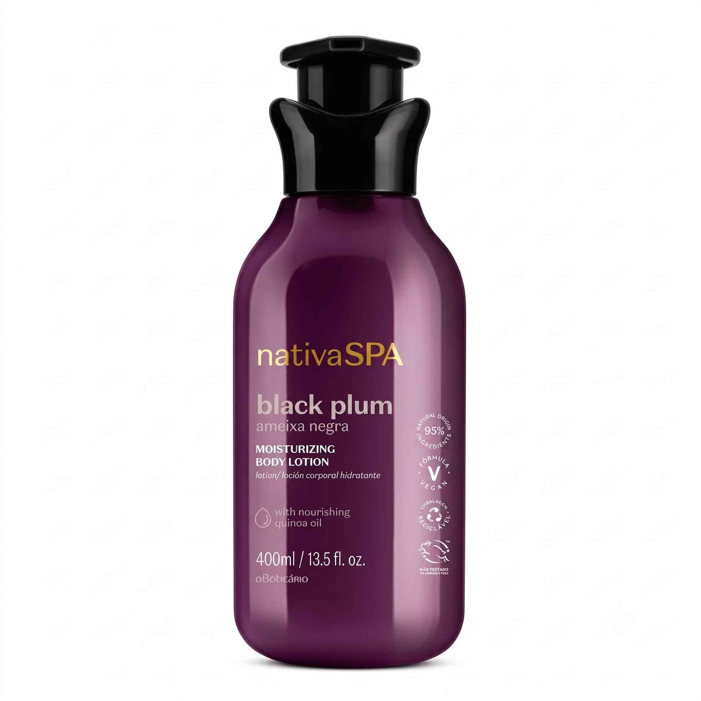 Lotion hydratante corps Nativa Spa Ameixa Negra 400 ml O Boticário