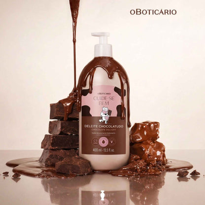 Lotion hydratante corps Deleite Chocolatudo 400 ml O Boticário — texture