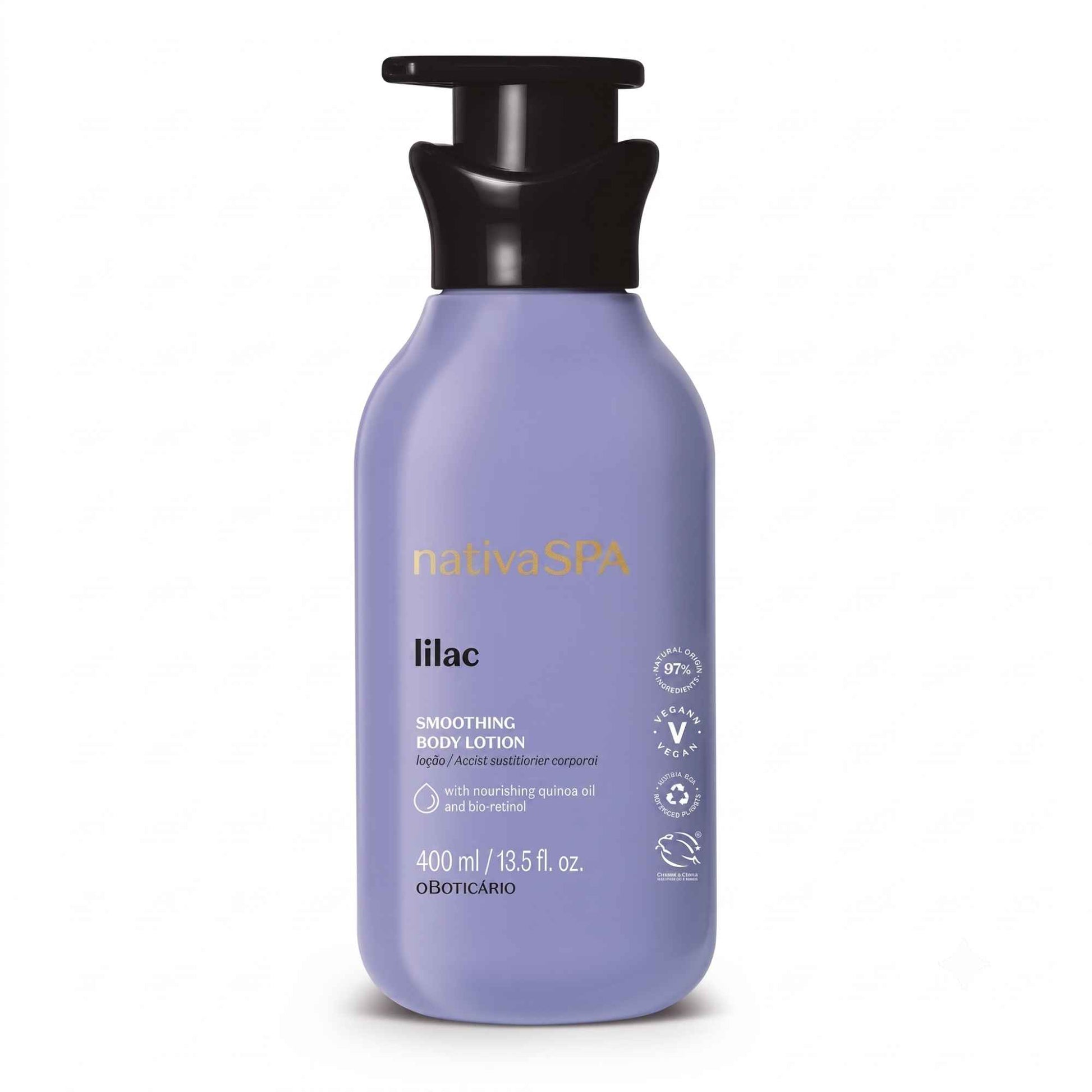 Lotion hydratante corps Nativa Spa Lilac 400 ml O Boticário