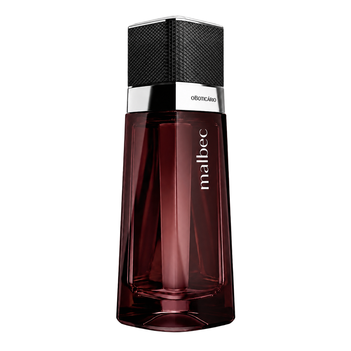 Eau de toilette Malbec 100 ml O Boticário – flacon sur fond transparent