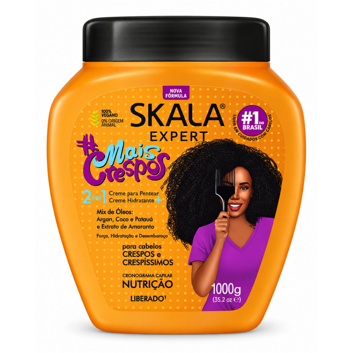 Masque Skala #Mais Crespos 1 kg — pot orange