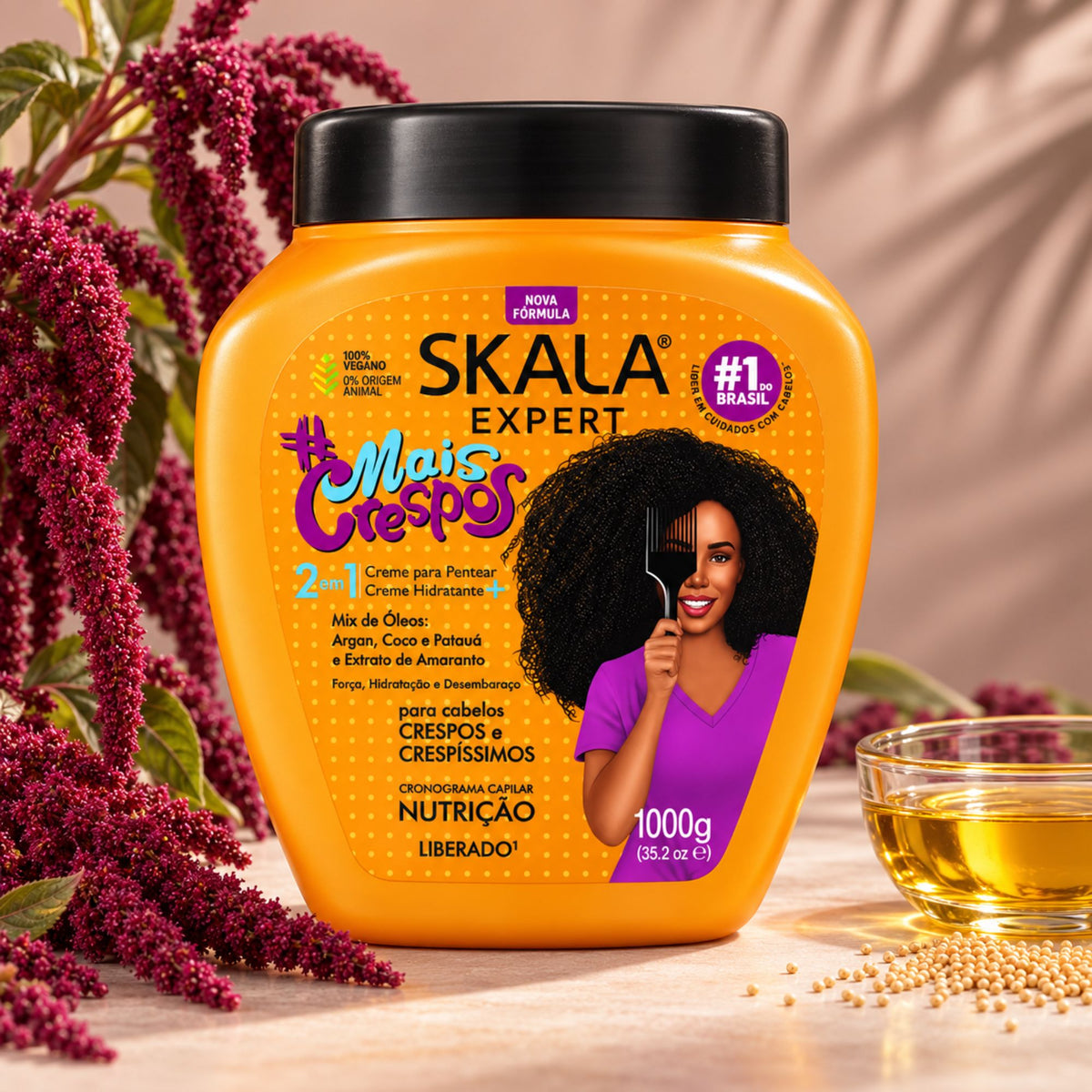 Masque 2-en-1 Skala #Mais Crespos 1 kg – Cheveux crépus