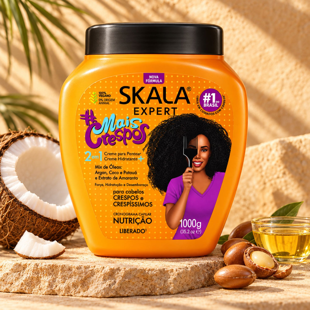 Masque 2-en-1 Skala #Mais Crespos 1 kg – Cheveux crépus