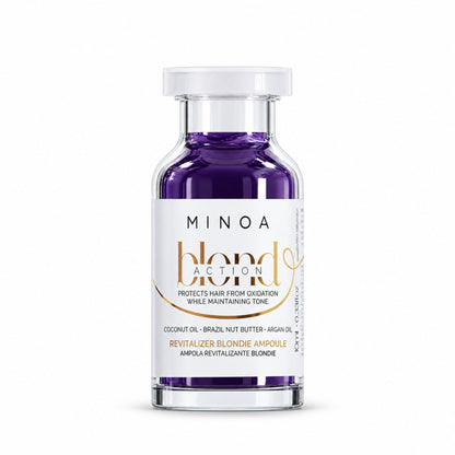 Minoa Blondie – Ampoule revitalisante 10 ml – flacon sur fond blanc