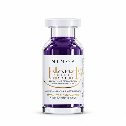 Minoa Blondie – Ampoule revitalisante 10 ml – flacon sur fond blanc