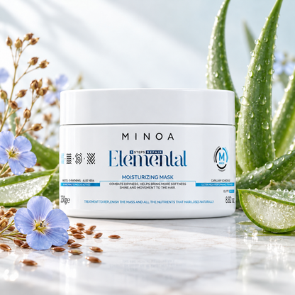 Minoa Elemental – Masque hydratant 250 g – mise en scène du produit
